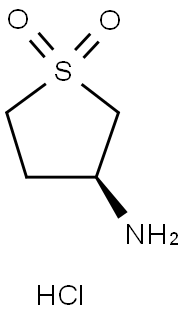 (S)-3-氨基四氢噻吩1,1-二氧化物盐酸盐, 935455-28-0, 结构式