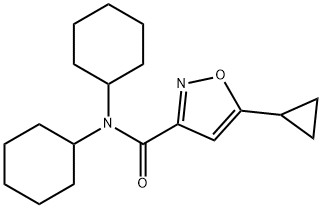 N,N-Dicyclohexyl-5-cyclopropyl-3-isoxazolecarboxamide Structure