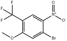 1-bromo-5-methoxy-2-nitro-4-(trifluoromethyl)benzene Struktur