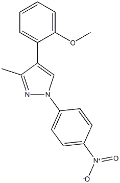 methyl 2-[3-methyl-1-(4-nitrophenyl)-1H-pyrazol-4-yl]phenyl ether
