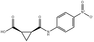 (1R,2S)-2-[(4-nitrophenyl)carbamoyl]cyclopropane-1-carboxylic acid Structure