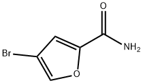 4-溴呋喃-2-甲酰胺 结构式