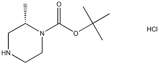 (S)-2-甲基哌嗪-1-羧酸叔丁酯盐酸盐 结构式