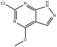 6-chloro-4-methoxy-1(2)H-pyrazolo[3,4-d]pyrimidine Struktur