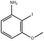 2-ヨード-3-メトキシアニリン 化学構造式