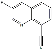 3-fluoroquinoline-8-carbonitrile Structure