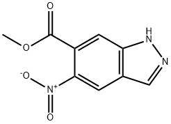 methyl 5-nitro-1h-indazole-6-carboxylate, 152626-88-5, 结构式
