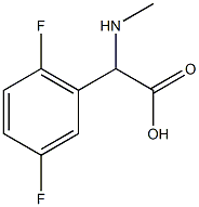 (2,5-difluorophenyl)(methylamino)acetic acid Structure