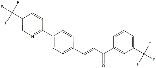 (E)-1-[3-(trifluoromethyl)phenyl]-3-{4-[5-(trifluoromethyl)-2-pyridinyl]phenyl}-2-propen-1-one