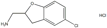 1-(5-chloro-2,3-dihydro-1-benzofuran-2-yl)methanamine hydrochloride Structure