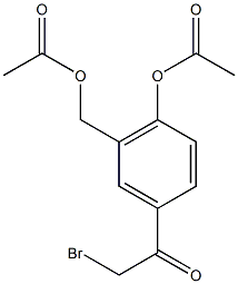 [2-(acetyloxy)-5-(2-bromoacetyl)phenyl]methyl acetate
