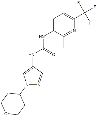 1-[2-methyl-6-(trifluoromethyl)pyridin-3-yl]-3-[1-(oxan-4-yl)-1H-pyrazol-4-yl]urea