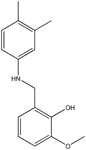 2-{[(3,4-dimethylphenyl)amino]methyl}-6-methoxyphenol Structure