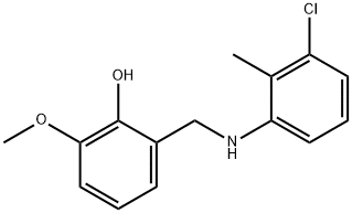 2-{[(3-chloro-2-methylphenyl)amino]methyl}-6-methoxyphenol Structure