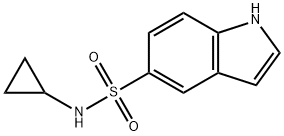N‐cyclopropyl‐1H‐indole‐5‐sulfonamide Struktur