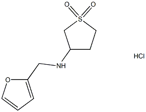 3-{[(furan-2-yl)methyl]amino}-1-thiolane-1,1-dione hydrochloride Structure