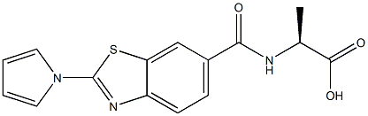 (2S)-2-{[2-(1H-pyrrol-1-yl)-1,3-benzothiazol-6-yl]formamido}propanoic acid