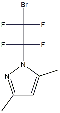 1-(2-bromo-1,1,2,2-tetrafluoroethyl)-3,5-dimethyl-1H-pyrazole Structure