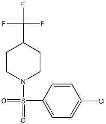  1-[(4-chlorophenyl)sulfonyl]-4-(trifluoromethyl)piperidine