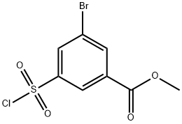 methyl 3-bromo-5-(chlorosulfonyl)benzoate Structure