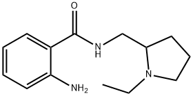 2-氨基-N-((1-乙基吡咯烷-2-基)甲基)苯甲酰胺,92992-42-2,结构式