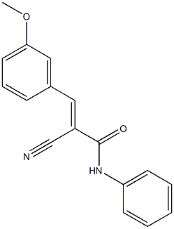 (2E)-2-cyano-3-(3-methoxyphenyl)-N-phenylacrylamide