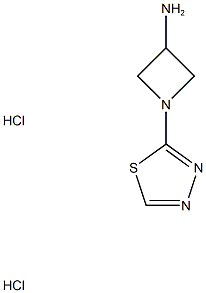 1-(1,3,4-thiadiazol-2-yl)azetidin-3-amine 2hcl Structure