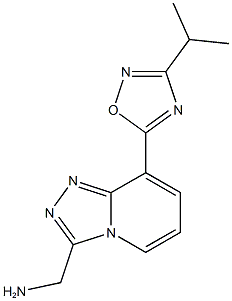 {[8-(3-isopropyl-1,2,4-oxadiazol-5-yl)[1,2,4]triazolo[4,3-a]pyridin-3-yl]methyl}amine