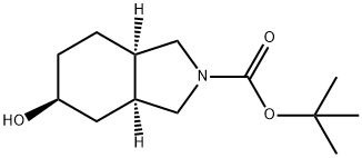 TERT-BUTYL (3AS,5S,7AR)-REL-5-HYDROXY-OCTAHYDRO-1H-ISOINDOLE-2-CARBOXYLATE, 1932202-52-2, 结构式