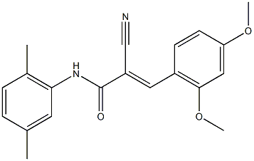 (2E)-2-cyano-3-(2,4-dimethoxyphenyl)-N-(2,5-dimethylphenyl)acrylamide