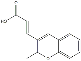 (2E)-3-(2-methyl-2H-chromen-3-yl)prop-2-enoic acid Struktur