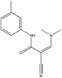 (2Z)-2-cyano-3-(dimethylamino)-N-(3-methylphenyl)acrylamide