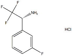 (r)-2,2,2-trifluoro-1-(3-fluorophenyl)ethan-1-amine hcl Structure