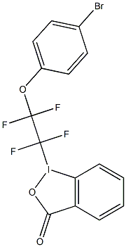 1-(4-bromophenoxy tetrafluoroethy)-1,2-benzidoxodol-3(1H)-one 结构式