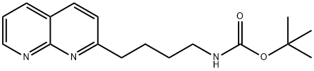 tert-butyl (4-(1,8-naphthyridin-2-yl)butyl)carbamate, 380382-82-1, 结构式