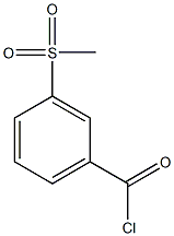 3-methanesulfonylbenzoyl chloride Structure