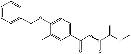Methyl 2-hydroxy-4-[3-methyl-4-(phenylmethoxy)phenyl]-4-oxo-2-butenoate Structure