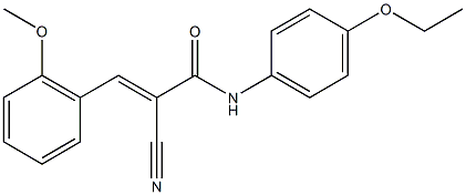  (2E)-2-cyano-N-(4-ethoxyphenyl)-3-(2-methoxyphenyl)acrylamide