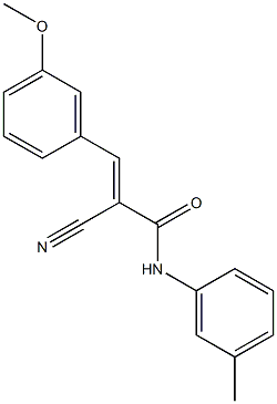 (2E)-2-cyano-3-(3-methoxyphenyl)-N-(3-methylphenyl)acrylamide