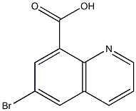 6-ブロモキノリン-8-カルボン酸 化学構造式