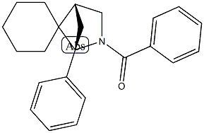 (1S,4R)-2-benzoyl-1-phenyl-2-azaspiro[bicyclo[2.1.1]hexane-5,1'-cyclohexane] Struktur