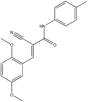 (2E)-2-cyano-3-(2,5-dimethoxyphenyl)-N-(4-methylphenyl)acrylamide