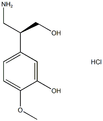 (s)-3-(3-hydroxy-4-methoxyphenyl)-beta-alaninol hcl Structure