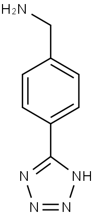 [4-(1H-1,2,3,4-tetrazol-5-yl)phenyl]methanamine Struktur