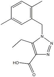 1-(2,5-dimethylbenzyl)-5-ethyl-1H-1,2,3-triazole-4-carboxylic acid