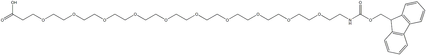 FMoc-NH-PEG10-CH2CH2COOH, , 结构式
