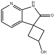 3‐hydroxy‐1',2'‐dihydrospiro[cyclobutane‐1,3'‐pyrrolo[2,3‐b]pyridine]‐2'‐one Struktur