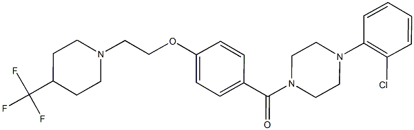[4-(2-chlorophenyl)piperazino](4-{2-[4-(trifluoromethyl)piperidino]ethoxy}phenyl)methanone