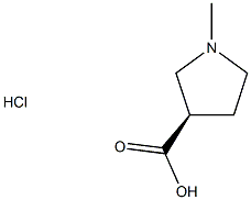 (r)-1-methylpyrrolidine-3-carboxylic acid hcl Struktur