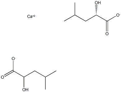 (S)-(-)-2-Hydroxyisocaproic acid calcium Structure